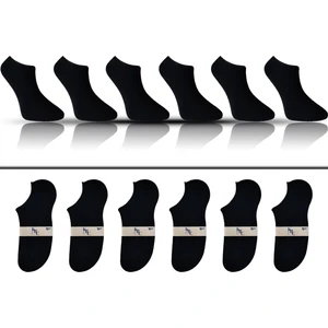 KBC Socks 6'lı Dikişsiz Bambu Terletmez Spor Erkek Kısa Bilek Çorap Seti / Kutulu Set / Full Siyah