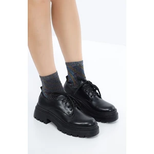 Feyz istanbul Siyah Deri Loafer Ayakkabı Benin