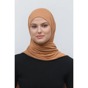 Tesettür Penye Şal Düz-Taba