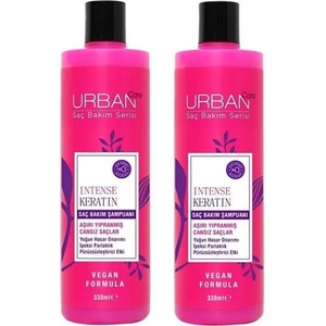 Urban Care Intense Keratin Saç Bakım Şampuanı 330 ml Vegan X2'li Set
