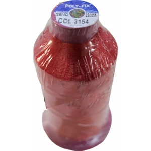 Polyfix %100 Polyester Yüksek Mukavement Iplik 25 No Kırmızı