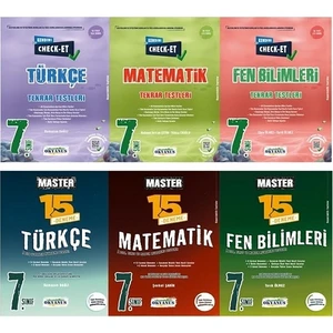 Okyanus Yayınları 7. Sınıf Kendini Check - Et Türkçe+Matematik+Fen Bilimleri Tekrar Testleri+7. Sınıf Master 15 Türkçe+Matematik+Fen Bilimeri Denemesi