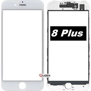Apple iPhone 8 Plus Dokunmatik Çıtalı Okalı Ön Cam Lens