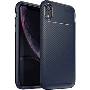 Apple iPhone Xr Karbon Görünüm Negro Silikon Kılıf + Ekran Koruyucu Nano