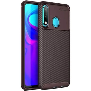 Huawei P30 Lite Karbon Görünüm Negro Silikon Kılıf + Ekran Koruyucu Nano