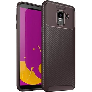 Samsung Galaxy J6 (SM-J600F) Karbon Görünüm Negro Silikon Kılıf