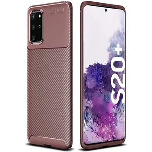 Samsung Galaxy S20 Plus Karbon Görünüm Negro Silikon Kılıf