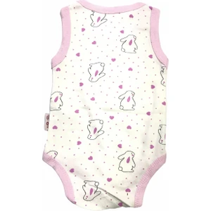 Rany Baby Atlet Body Desenli Interlok Pembe Tanşan Desenli