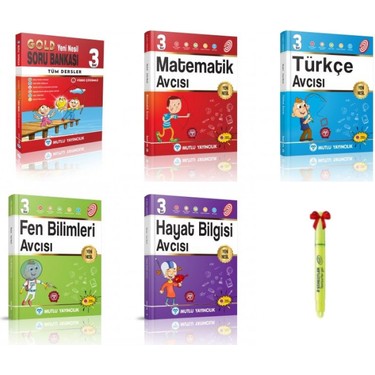 Mutlu Yayıncılık 3. Sınıf Tüm Dersler Matematik Türkçe Fen Kitabı