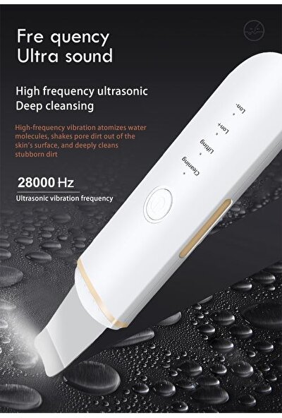 Xinh Ultrasonik Cilt Scrubber Siyah Nokta Remover Yüz Scrubber Temizleyici Yüz Gözenek Temizleyici Yüz Kaldırma USB Yüz Cilt Kazıyıcı | Cilt Scrubber (Yeşil)