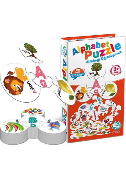 Circle Toys CRCL009 Alphabet Puzzle, Çok Renkli modelleri