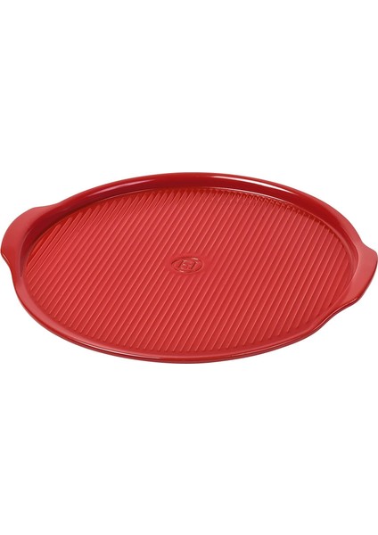 Pizza / Fırın Kabı Yuvarlak 40 cm Kırmızı / Burgundy