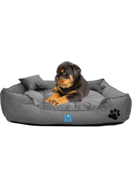 Ultrasoft Küçük Irk Köpek ve Kedi Yatağı Kemik ve Yastık Hediyeli