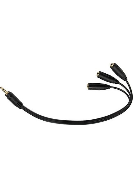 Ses Sistemi Kablosu 1 Erkek 3 Dişi 3,5mm Stereo Kablo