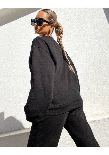 Kadın Weekend Collective Baskılı Oversize Sweatshirt fırsatları