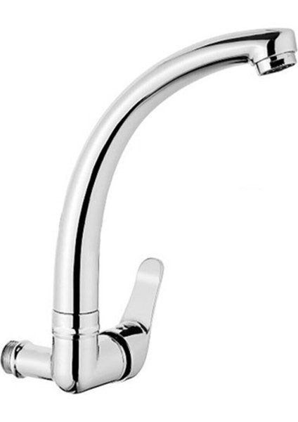 Duvardan Tek Su Çıkışlı Mutfak Lavabo Bataryası Musluğu Daphne