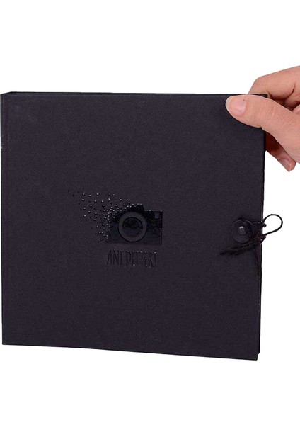 Hediyeehanemm Kişiye Özel Siyah Anı Defteri