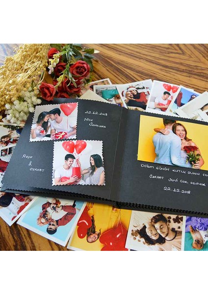 Hediyeehanemm Kişiye Özel Siyah Anı Defteri fiyatları