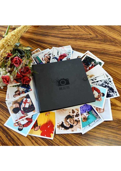 Hediyeehanemm Kişiye Özel Siyah Anı Defteri modelleri