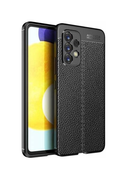 Samsung Galaxy A53 Kılıf Silikon Niss Deri Görünümlü Kamera Korumalı