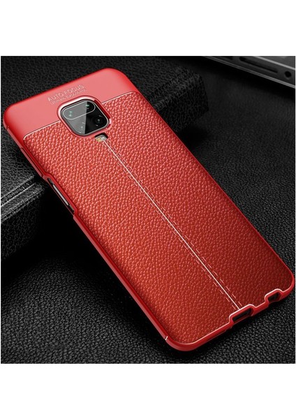 Xiaomi Redmi Note 9s Kılıf Niss Derili Silikon Kırmızı fiyatları