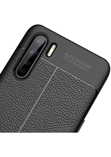 Oppo Reno 3 Kılıf Niss Silikon Deri Desen + Ekran Koruyucu