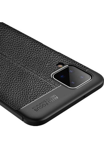 Samsung Galaxy A12 Kılıf Niss Silikon Deri Desen + Ekran Koruyucu