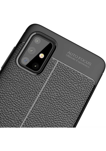Samsung Galaxy A71 Kılıf Niss Silikon Deri Desen + Ekran Koruyucu