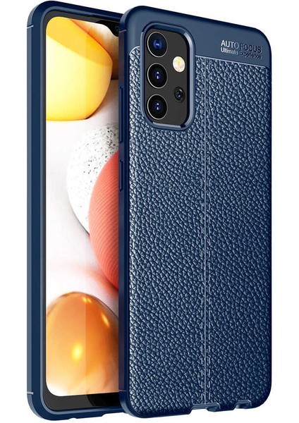Samsung Galaxy A72 Kılıf Niss Silikon Deri Desen + Ekran Koruyucu