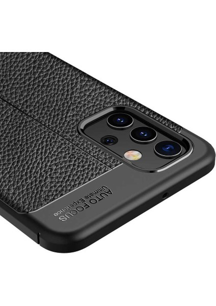 Samsung Galaxy A72 Kılıf Niss Silikon Deri Desen + Ekran Koruyucu