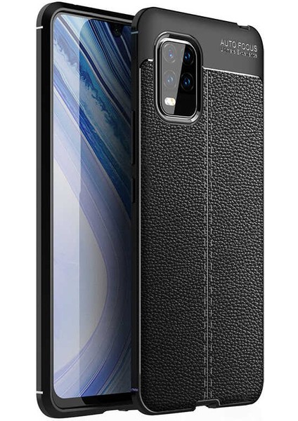 Xiaomi Mi 10 Lite Kılıf Niss Silikon Deri Desen + Ekran Koruyucu