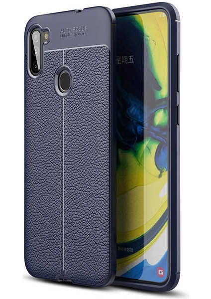 Samsung Galaxy M11 Kılıf Niss Silikon Deri Desen