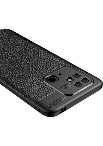 Xiaomi Poco C40 Kılıf Niss Deri Desen Kamera Korumalı + Ekran Koruyucu