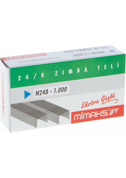 Zımba Teli Nikel N248 1000 Li 24/8 10 Paket