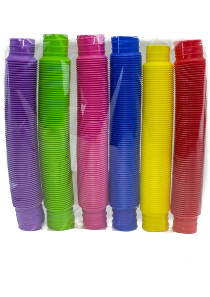 Esnek Boru Pop Tubes Sevimli Borular 6'lı Set