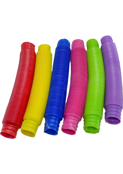 Esnek Boru Pop Tubes Sevimli Borular 6'lı Set