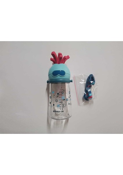 Rovco Straw Cup Tritan Water Bottle 320 ml