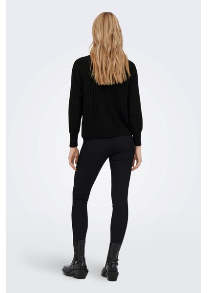 Kadın Rahat Kesim Örme Kazak 65515268804 Siyah modelleri