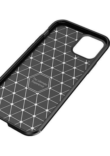 Apsuwa Iphone 12 Pro Max Karbon Görünüm Negro Silikon Kılıf