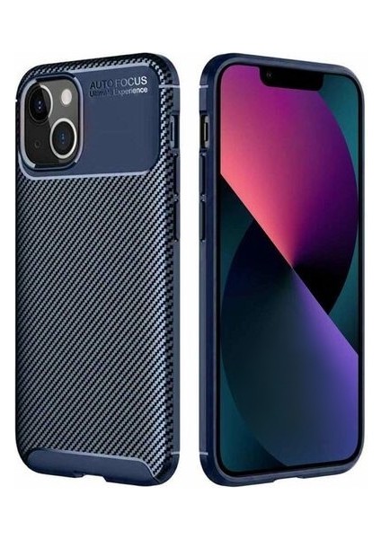 Apsuwa Iphone 13 Mini Karbon Görünüm Negro Silikon Kılıf