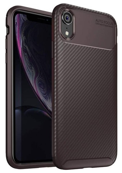 Apsuwa Iphone Xr Karbon Görünüm Negro Silikon Kılıf