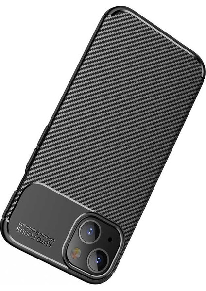 Apsuwa Iphone 13 Mini Karbon Görünüm Negro Silikon Kılıf