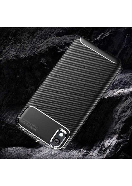 Huawei Y5 2019 Karbon Görünüm Negro Silikon Kılıf + Ekran Koruyucu Nano fırsatları