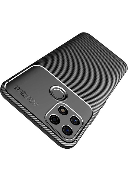 Apsuwa Oppo A15S Karbon Görünüm Negro Silikon Kılıf