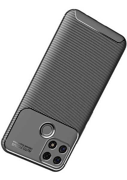 Apsuwa Oppo A15S Karbon Görünüm Negro Silikon Kılıf
