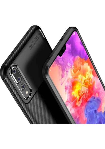 Huawei P20 Pro Karbon Görünüm Negro Silikon Kılıf
