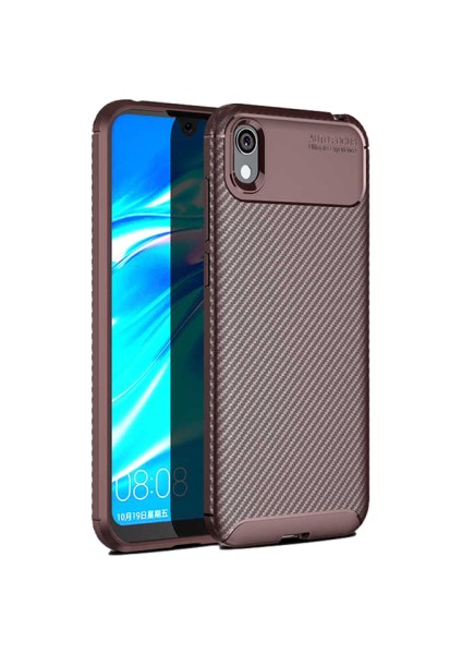 Huawei Y5 2019 Karbon Görünüm Negro Silikon Kılıf