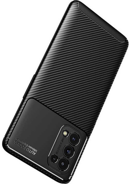 Apsuwa Oppo Reno 5 (CPH2159) Karbon Görünüm Negro Silikon Kılıf