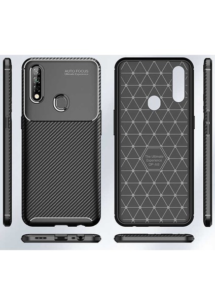 Apsuwa Oppo A31 Karbon Görünüm Negro Silikon Kılıf