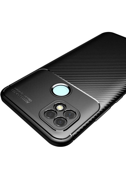Apsuwa Realme C21 Karbon Görünüm Negro Silikon Kılıf
